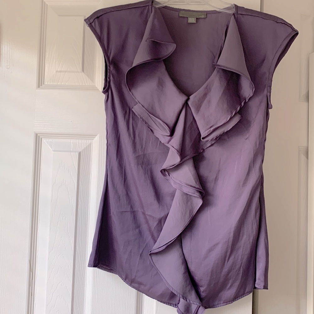 Forever 21 Cap Sleeve Ruffle blouse